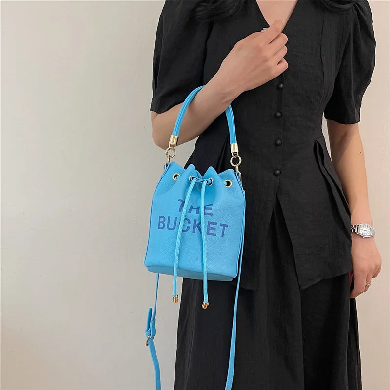 European and American Fashion Versatile Bag Women's New Bucket Shoulder Oblique Span Bag