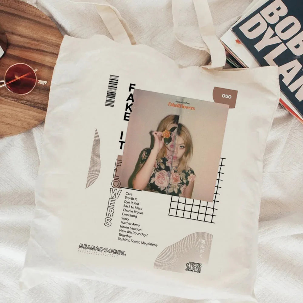 Beabadoobee shopping bag canvas bolso handbag recycle bag tote eco bag sacola ecobag sac tissu