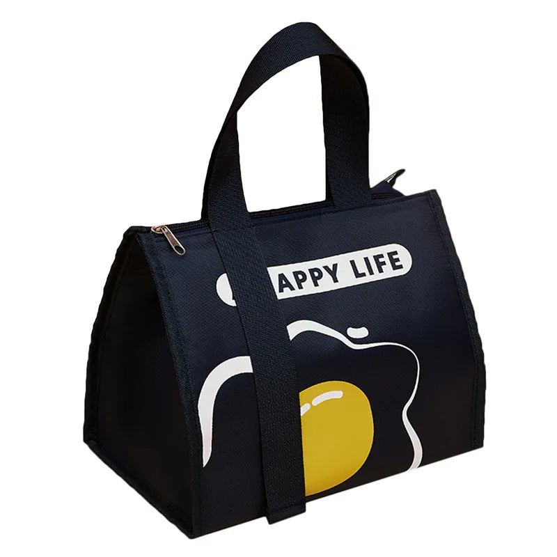 Cute Portable Thermal Lunch Box Bag for Women Kids Food Storage Tote Travel Picnic Meal Pouch Insulated Cooler Bento Bags