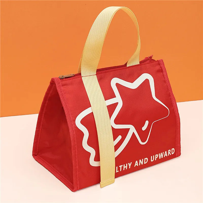 Cute Portable Thermal Lunch Box Bag for Women Kids Food Storage Tote Travel Picnic Meal Pouch Insulated Cooler Bento Bags