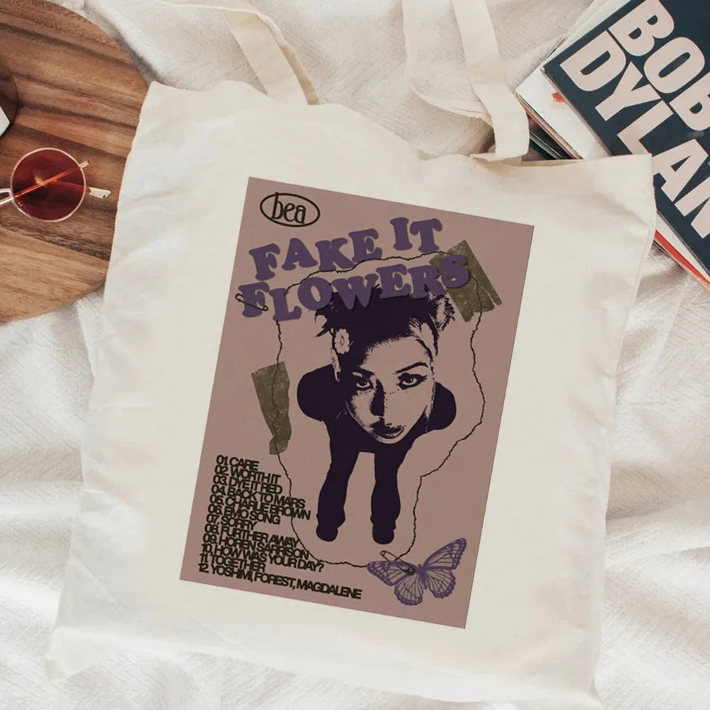 Beabadoobee shopping bag canvas bolso handbag recycle bag tote eco bag sacola ecobag sac tissu