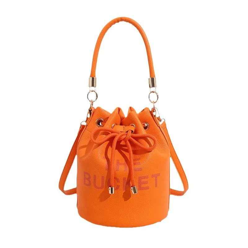 European and American Fashion Versatile Bag Women's New Bucket Shoulder Oblique Span Bag
