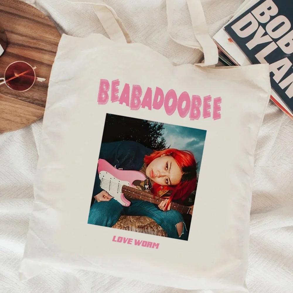 Beabadoobee shopping bag canvas bolso handbag recycle bag tote eco bag sacola ecobag sac tissu