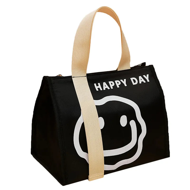 Cute Portable Thermal Lunch Box Bag for Women Kids Food Storage Tote Travel Picnic Meal Pouch Insulated Cooler Bento Bags