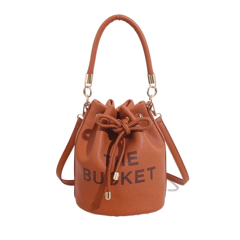 European and American Fashion Versatile Bag Women's New Bucket Shoulder Oblique Span Bag