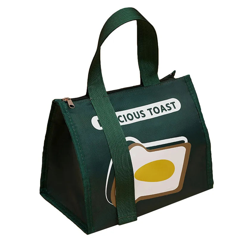 Cute Portable Thermal Lunch Box Bag for Women Kids Food Storage Tote Travel Picnic Meal Pouch Insulated Cooler Bento Bags